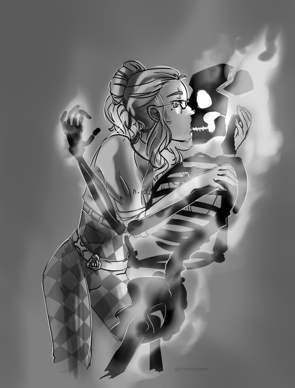 Jaania/Alexander kiss commission