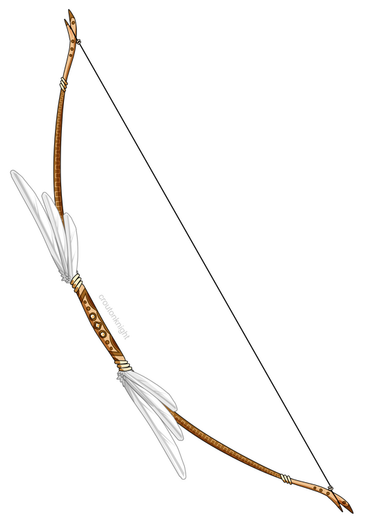 feathered bow